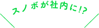 スノボが社内に!? スノボが社内に!?